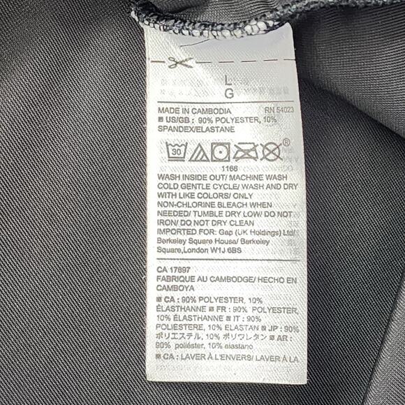 Gap Top Womens L Black Plush Velvet Strappy Racerback Pleat Side Slit Holiday - Picture 4 of 9